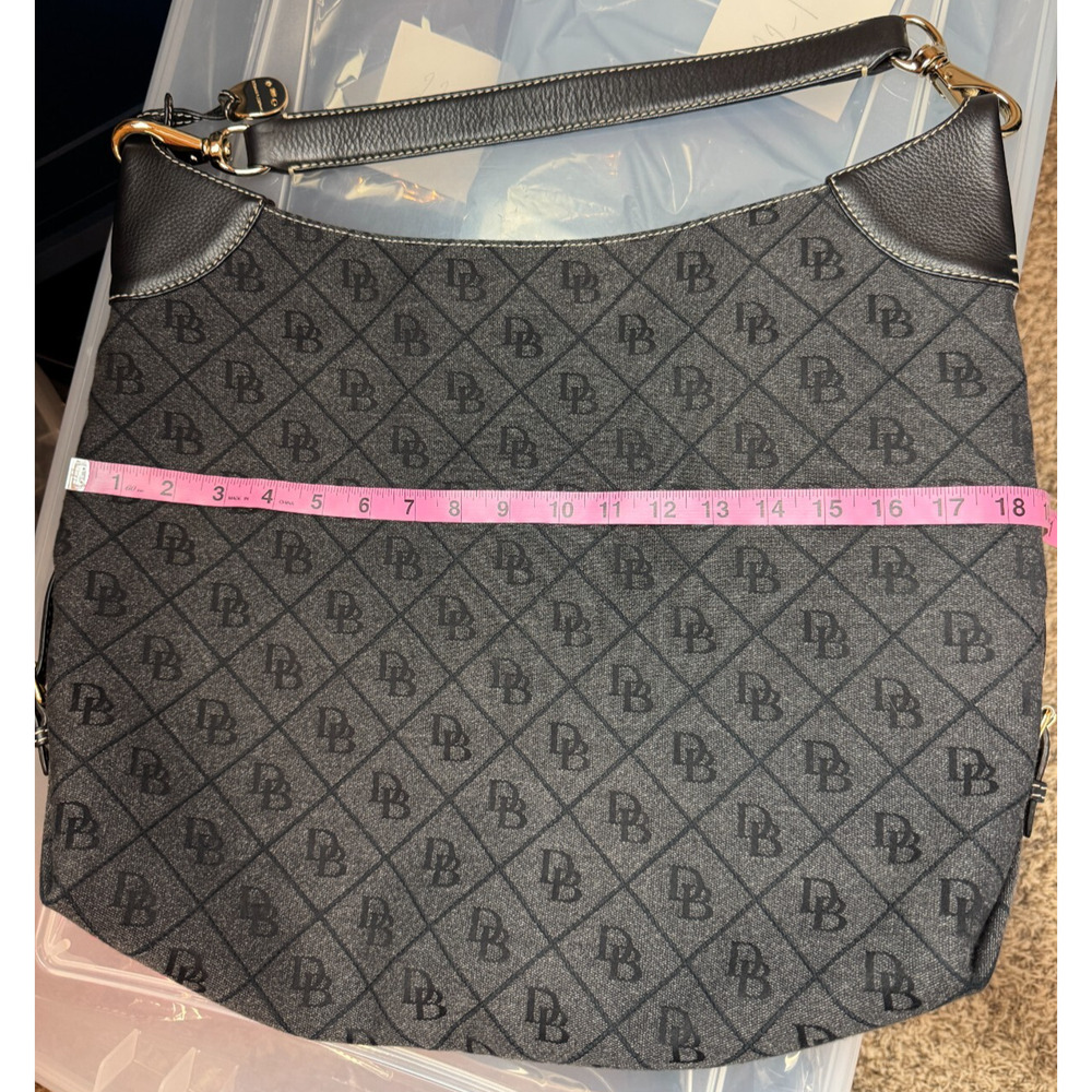 Designer-Inspired Black Patterned Hobo Bag - Picture 11 of 12